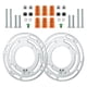 thumbnail image 4 of 2 soportes de montaje para luminarias de 4 pulgadas de diámetro, de hierro, con placa de barra transversal con tornillo para montaje en pared, lámpara, 4 of 4
