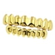 thumbnail image 3 of Parrillas Chapadas En Oro De 18 Quilates Juego De Parrillas De 8 Dientes Accesorios De Vampiro Para Halloween Oro, 3 of 3