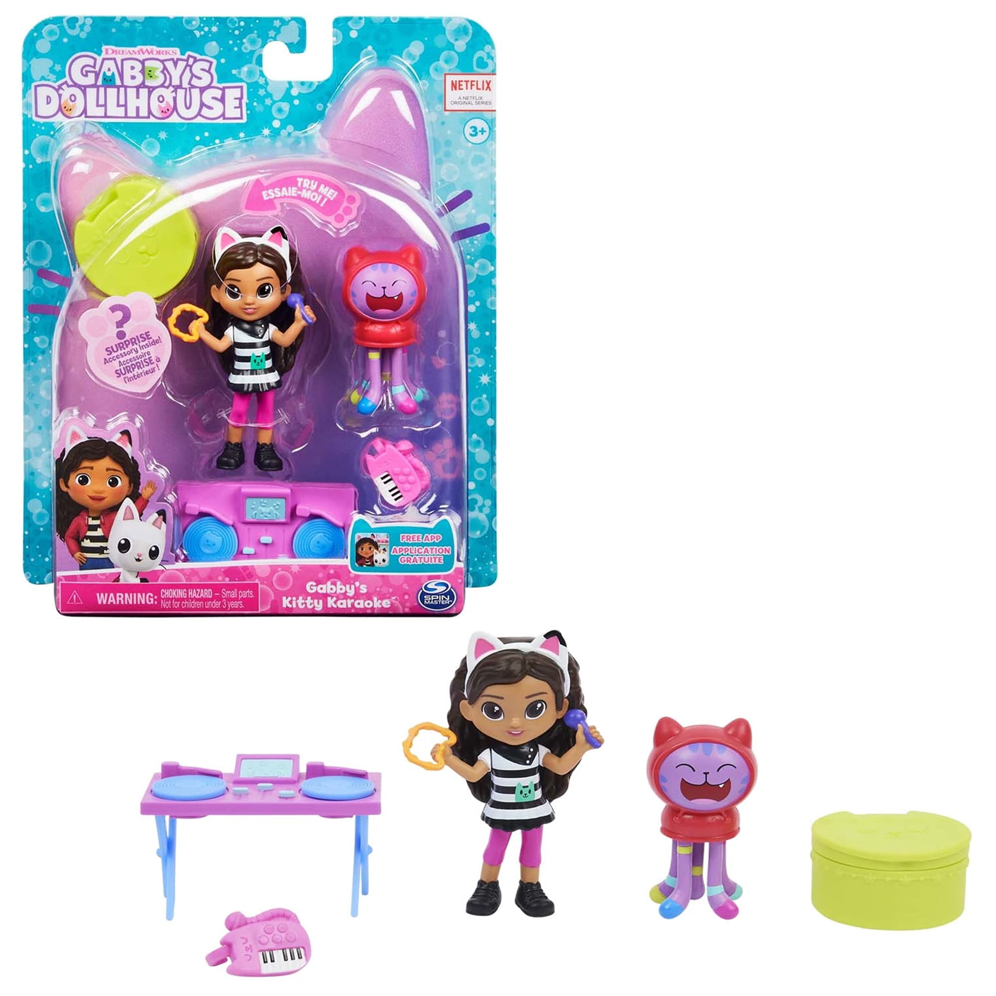 Juguete Dreamworks Gabby's Dollhouse Set De Karaoke Gatito