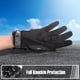 thumbnail image 4 of Guantes de moto COFIT con pantalla táctil completa, negros, 4 of 7