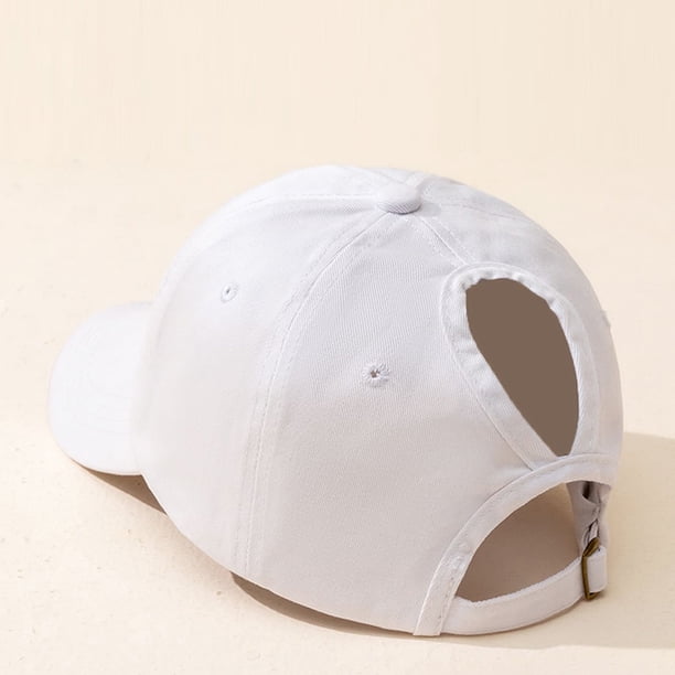 High Ponytail Baseball Cap Women Men Unisex Washed New Year Presents Christmas Valentine's Gift For Her