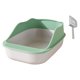 thumbnail image 5 of Caja De Arena Para Gatos De Fácil Limpieza Con Pala, Bandeja De Arena Para Gatos Semicerrada Y Abierta, Color Verde, 5 of 5