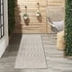 thumbnail image 3 of Alfombra de área Nourison Positano gris claro 61 × 183 cm corredor, 3 of 9
