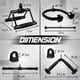 thumbnail image 2 of Cable desplegable Tricep para máquina, Yes4All, negro, 2 of 7
