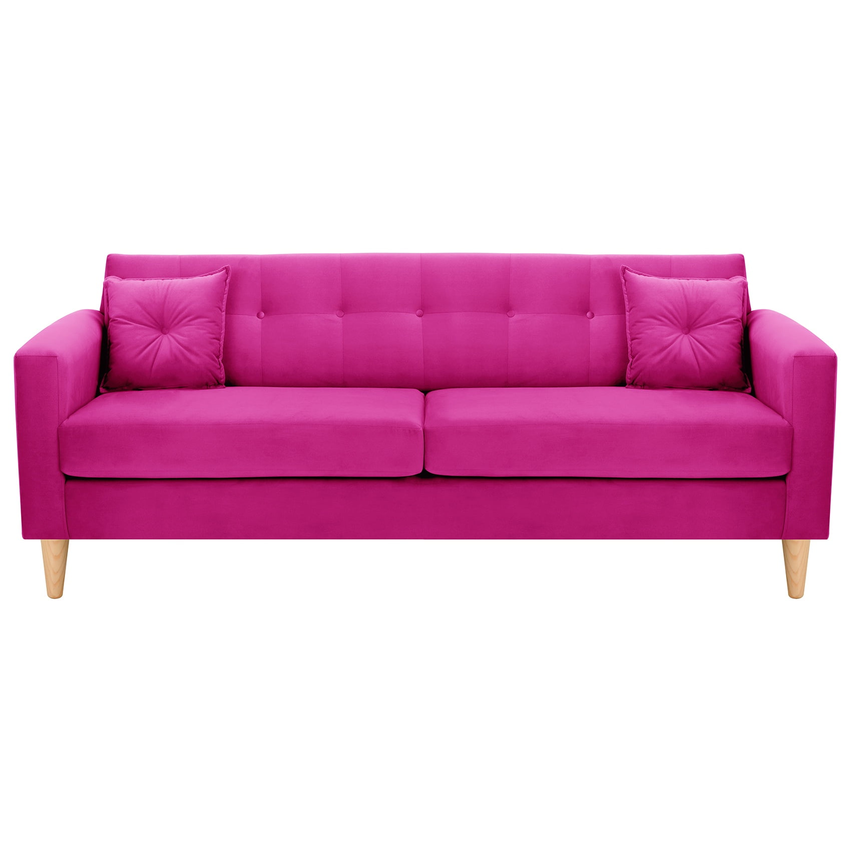 Bodevir - Sofa New Retro 3cg Felpa 05 Fucsia