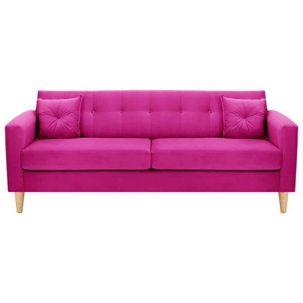 Sofa New Retro 3CG Felpa 05 Fucsia