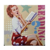 Vgo - Cuadro Placa Metálica Para Colgar 30X30 Cm