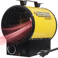 Dura Heat - Calentador Eléctrico De Aire Forzado De 240 V, Protección Contra Sobrecalentamiento, Tamaño Mediano, Amarillo
