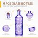 thumbnail image 3 of Botellas de vidrio BULK PARADISE, color morado surtido con corcho, 400 ml, paquete de 6, 3 of 6