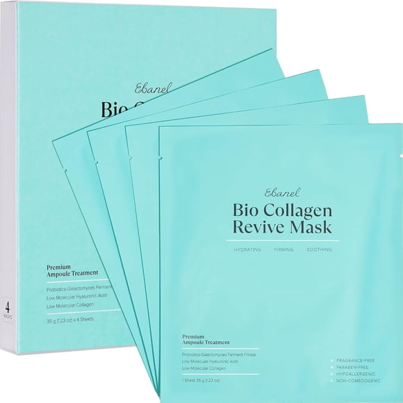 Mascarilla Ebanel Bio Collagen Revive 4 Pack 35 g Hidratante
