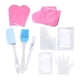 thumbnail image 2 of Guantes de de cera de Botines Herramientas de belleza Rascador de silicona Kit de protección del calentador de cera para el atención de - Guantes rosas, 2 of 5