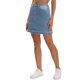 thumbnail image 4 of INSPIRE CHIC Falda Mini de Mezclilla para Mujer con Parches de Bloques de Color de Cintura Alta en Línea A Falda Corta de Jean 2XL Azul, 4 of 6