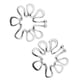thumbnail image 2 of 1 par de acero inoxidable en forma de U clip ajustable en nipplering Mamilo Ring, 2 of 2