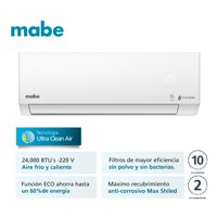 Aire Acondicionado Inverter 24000Btu Blanco Mabe Mmi24Hdbwca32Ch1