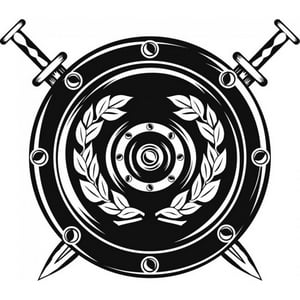 Rienda Libre Graphics - Decomural Shield Decorative Sword Ws-17888