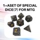 thumbnail image 3 of Tapete de juego Partypda para MTG, TCG y DND con bolsa de almacenamiento y 7 dados, 3 of 7