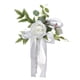 thumbnail image 3 of Flor De Rosa Artificial Para Silla De Pasillo, Para Boda, Cumplea?os, Color Blanco, 3 of 5