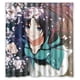 thumbnail image 1 of Cortina de ducha con diseño de dibujos animados de anime, juego de cortina de baño con ganchos, tamaño 66 x 72 pulgadas, 1 of 3