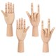 thumbnail image 1 of Material de arte kukmakri 4 piezas modelo de mano de madera 25 cm, 1 of 7