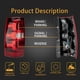 thumbnail image 2 of Luz trasera izquierda MiKaFex para Chevy Tahoe y Suburban 2007‑2014, 2 of 6