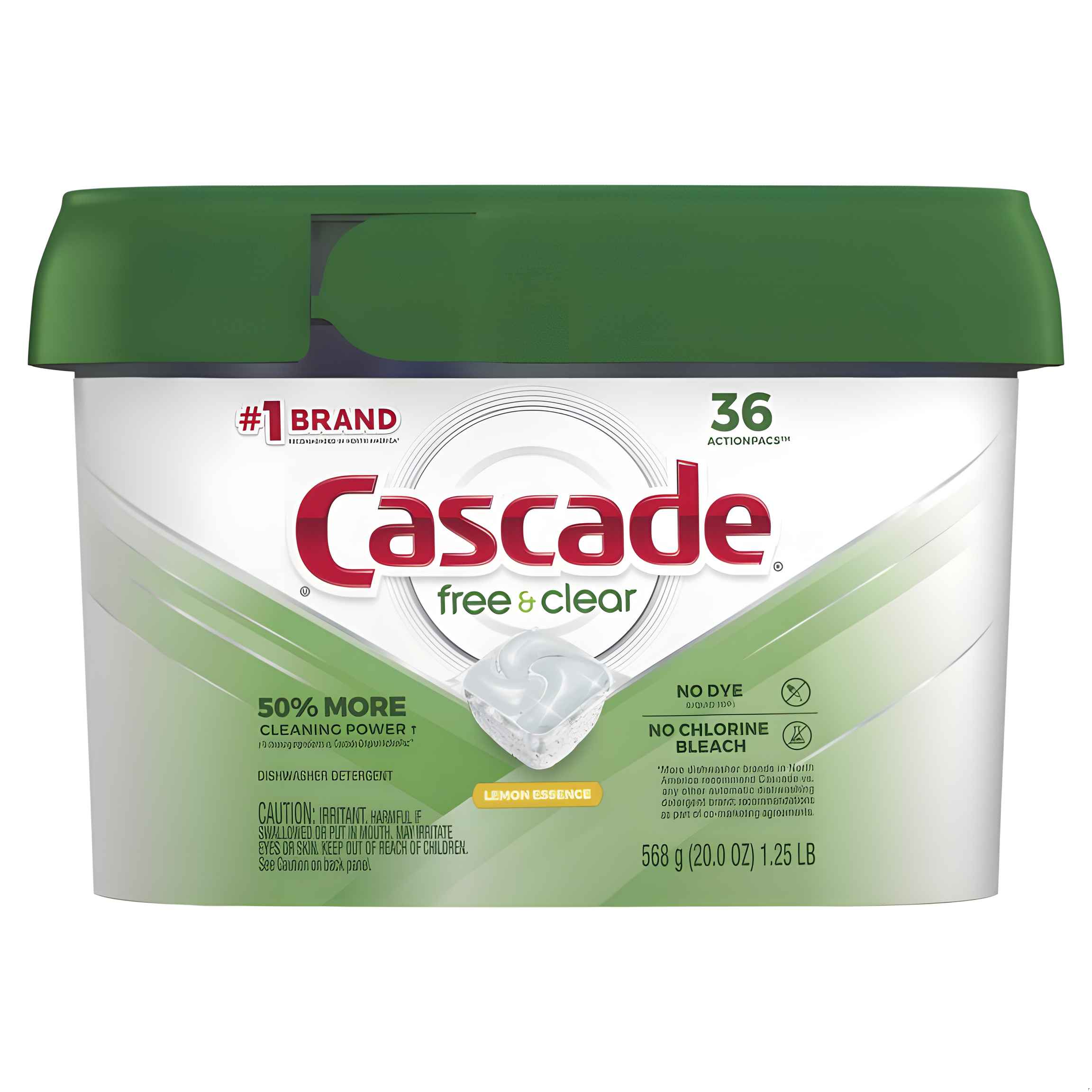 Detergente Para Lavavajillas Free And Clear 36 Capsulas - Cascade