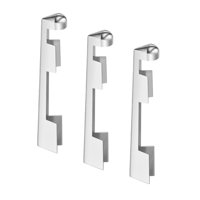 Magideal - Abrazadera Para Taco De Billar De 3 Piezas, Abrazadera Para Punta De Taco De Billar, Reparación De Punta De Taco De Aleación De Aluminio, Accesorios