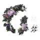 thumbnail image 2 of 2x Flor Swag Decoración Boda Señal de Bienvenida, Guirnaldas Guirnaldas Guirnalda para Puerta Frontal Decoración de Pared Fiesta Recepción Violeta, 2 of 5