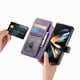 thumbnail image 3 of Funda Billetera Magnética para Samsung Galaxy Z Fold 3 Soporte Tarjetas Desmontable Morado, 3 of 6