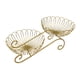 thumbnail image 1 of Cesta De Fruta De Metal De 2 Niveles, Soporte De Fruta De Hierro Forjado Que Ahorra Espacio, Cuenco Para Servir Dorado, 1 of 5