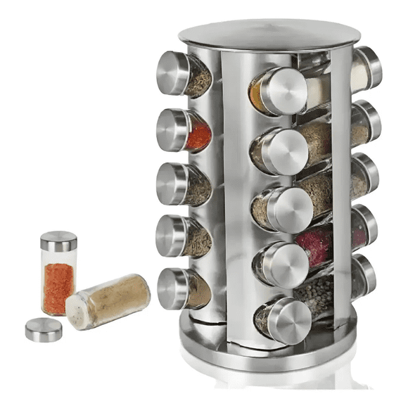 Condimentero Especiero Giratorio Cocina 20 Frascos