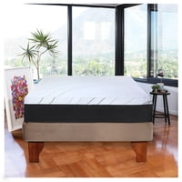 Latam Home - Cama Europea Zen Pro Colchon Resortes 1.5 Plaza Base Dividida Tela Beige