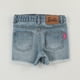 thumbnail image 2 of Short Niña Azul Denim Roto Barbie, 2 of 4