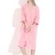 thumbnail image 1 of Bata de baño con cremallera frontal para mujer, bata de casa, camisón de manga 3/4, vestido de estar para mujer, ropa de dormir con bolsillos, 1 of 5