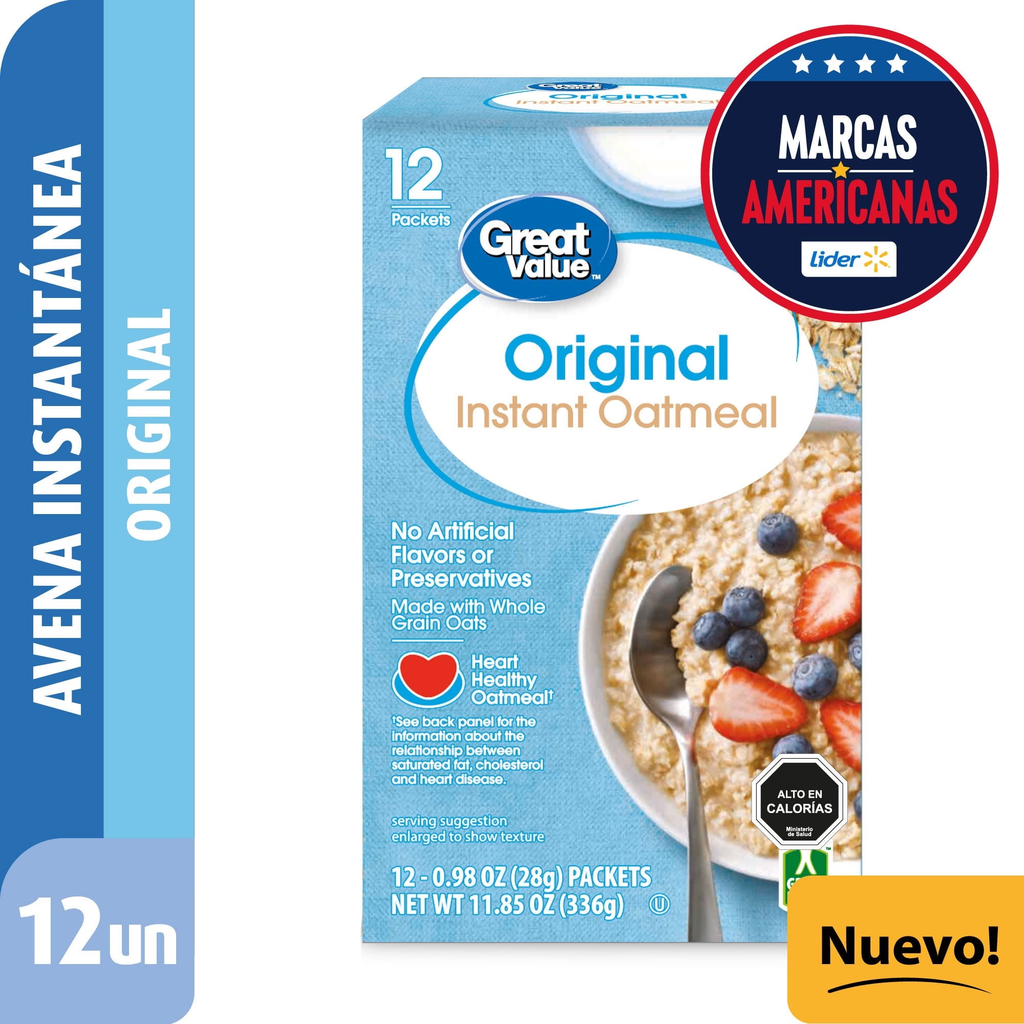 Avena Instantánea Original 336 g Great Value