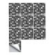 thumbnail image 5 of Etiqueta Engomada Del Azulejo Del Mosaico Blanco Y Negro Decoración De La Pared Del Piso Del Baño De La Cocina A, 5 of 5