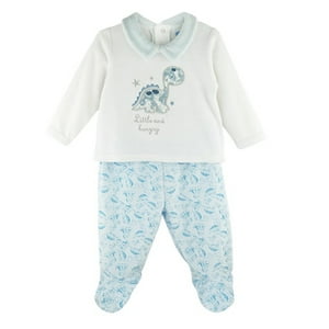 Pumucki - Conjunto Plush Dino Celeste Talla 3-6M
