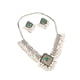 thumbnail image 1 of Conjunto De Aretes De Collar Vintage Magnífico De Moda Para Fiesta De Aniversario De Graduación Rombo Verde, 1 of 5