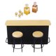 thumbnail image 4 of 1/12 Casa De Mu?ecas En Miniatura Bar Mostrador Mesa Silla Taburete Juego De Vasos Para Botellas De Vino, 4 of 5