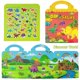 thumbnail image 5 of Libros autoadhesivos reutilizables Yowlieu para niños con 4 juegos: vehículo, granja, dinosaurio y zoológico, 5 of 7