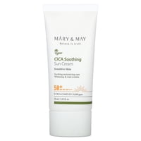 Mary & May Crema Solar Calmante Cica Piel Sensible, Fps 50+ Pa++++, 1,69 Fl Oz (50 Ml)