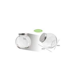 Genérico - Tarro Sellado De Vidrio 2500Ml