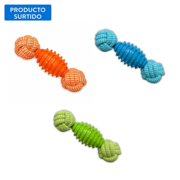 Juguete para Perro Caucho con Cuerda, 1 Un