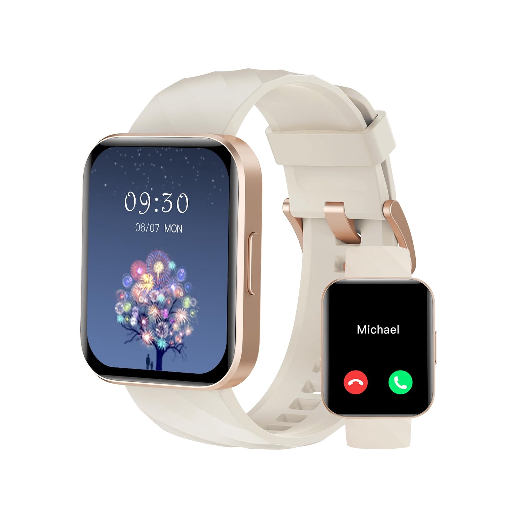 Reloj Inteligente Ruimen D1 Para Mujeres Y Hombres Con Pantalla Hd Y Frecuencia Cardíaca