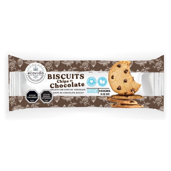 Galletas Chips de Chocolate Bolsa, 145 g