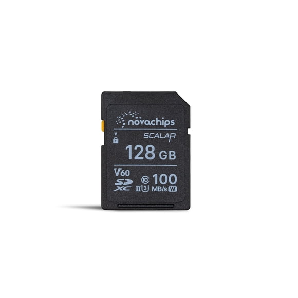 Tarjeta de memoria Novachips Scalar SDXC V60 UHS-II de 128 GB