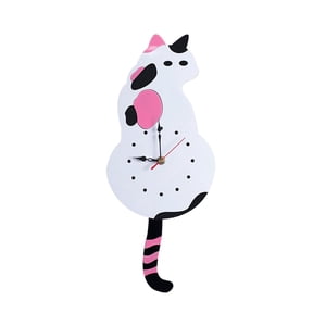 Bothyi - Reloj De Gato, Péndulo, Adorno De Regalo, Decoración De Pared Para Dormitorio Y Niños