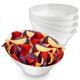 thumbnail image 1 of Cuencos para servir Stock Your Home de plástico blanco de 1600 ml (paquete de 4), 1 of 7