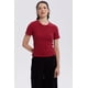 thumbnail image 1 of Polera Mujer Rib Crop Lisa Rojo Oscuro, 1 of 4