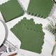 thumbnail image 4 of Servilletas POUYRBA 100 piezas Verde Oliva con borde festoneado, 4 of 7