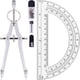 thumbnail image 1 of Unjoo Compass and Protractor Set, Professional Drawing Compass, 1 of 3